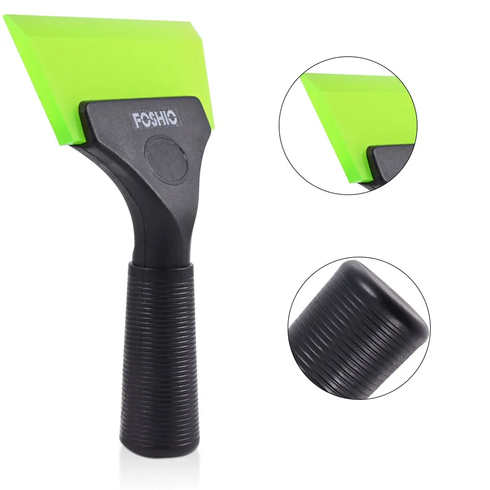 Rubber Blade Scraper Car Wash Window Tinting Kitchen Cleaning Squeegee