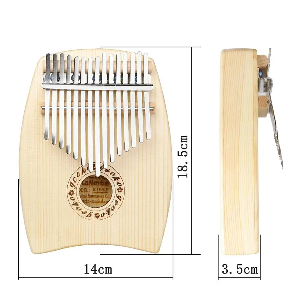 Kalimba 15 клавиш большой палец пианино портативный палец пианино с учебой инструкция Мелодия молоток подарок для детей взрослых начинающих профессиональный