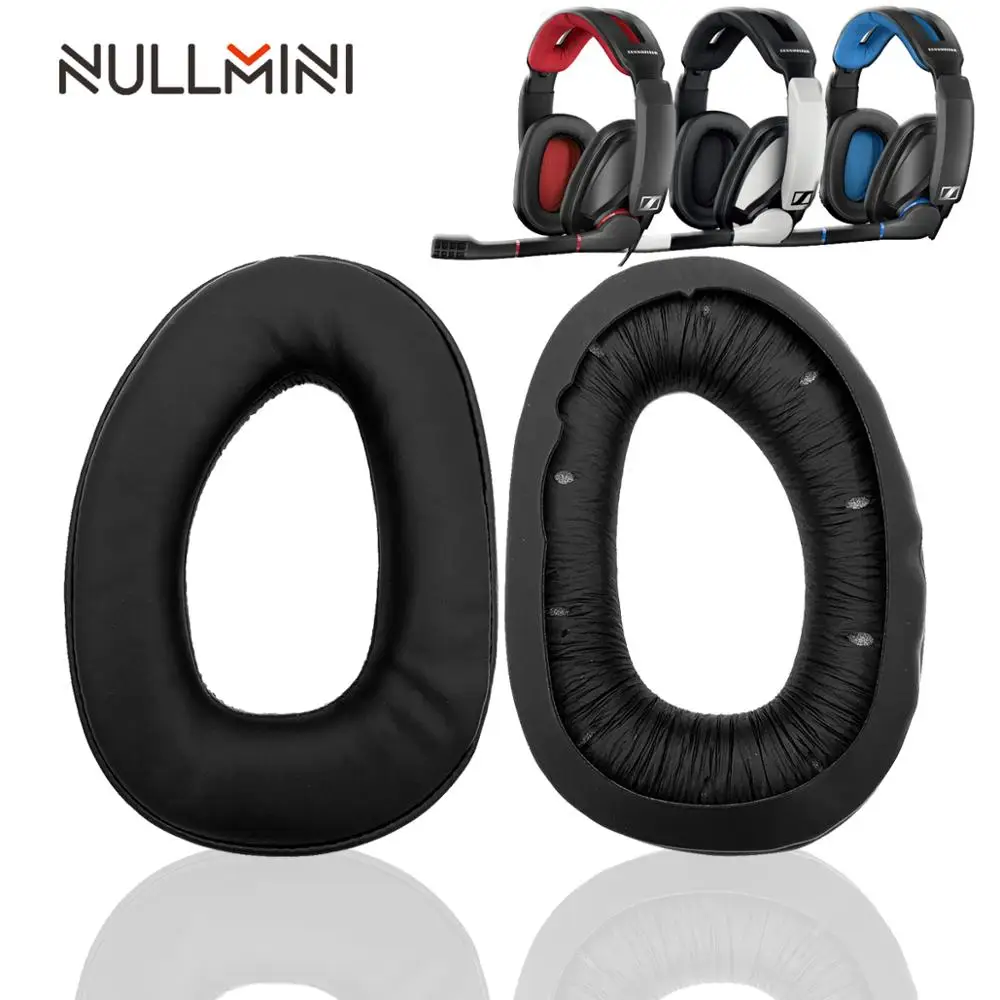 Сменные амбушюры NullMini для игровых наушников Sennheiser GSP300 GSP301 GSP305 GSP350 кожаные