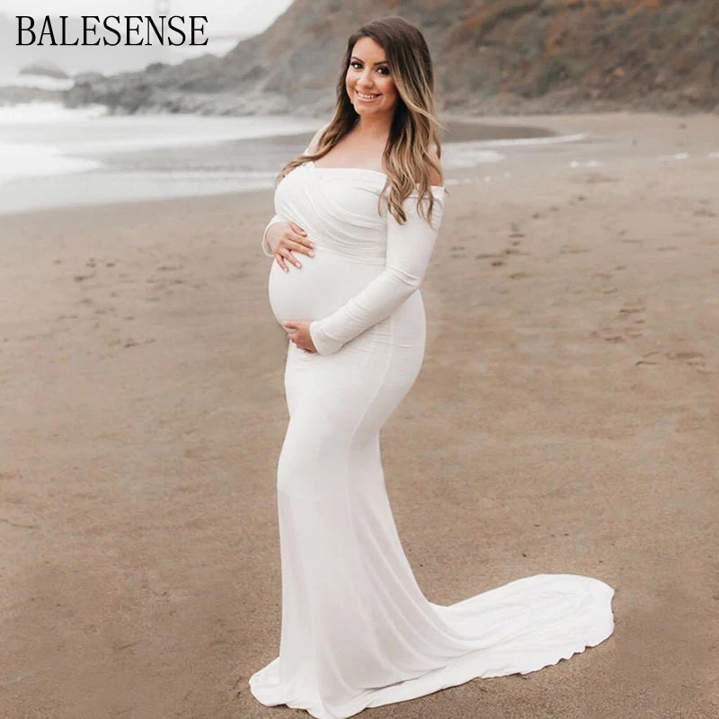 Long Sleeve Maxi Maternity Dress for 