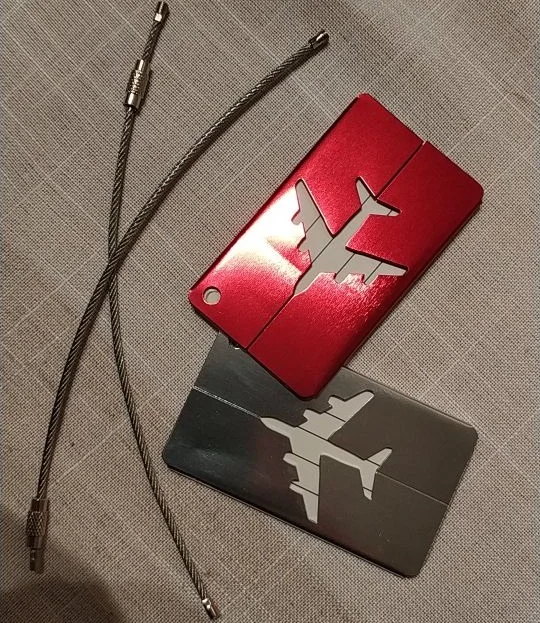 Aluminum Alloy Luggage Waterproof Tag Travel Suitcase Bag Name ID Tags Address Label Baggage Card Holder Travel Accessories 3012