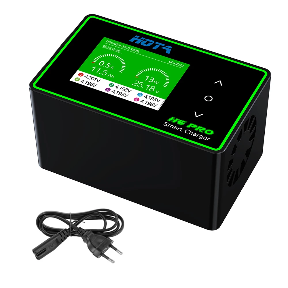 

HOTA H6 Pro Lipo Battery Charger AC 200W DC 700W Fast Balance Charger for LiHV LiPo LiFe LiIon NiZn NiCd NiMH Lead Acid Battery