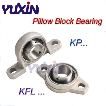 

4pcs Zinc Alloy Diameter 8mm to 30mm Bore Ball Bearing Pillow Block Housing Mounted Support KFL & KP Series
