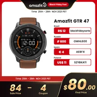 Global Version Amazfit GTR 47mm Smart Watch 5ATM New Smartwatch Long Battery Music Control For Android IOS Phone 1