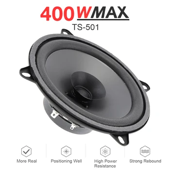 

1pcs 5 Inch 400W Black Practical Car Coaxial Speaker Vehicle Door Auto Audio Music Stereo Full Range Frequency Hifi Speakers