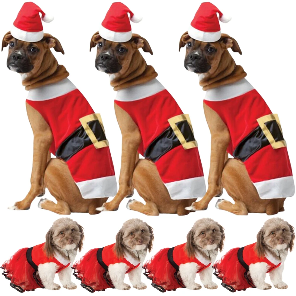 Рождество Рубашка с рисунком «Собаки» теплого сна питомца жилет-одежда для собак, щенков, пальто на Рождество, однотонная одежда для