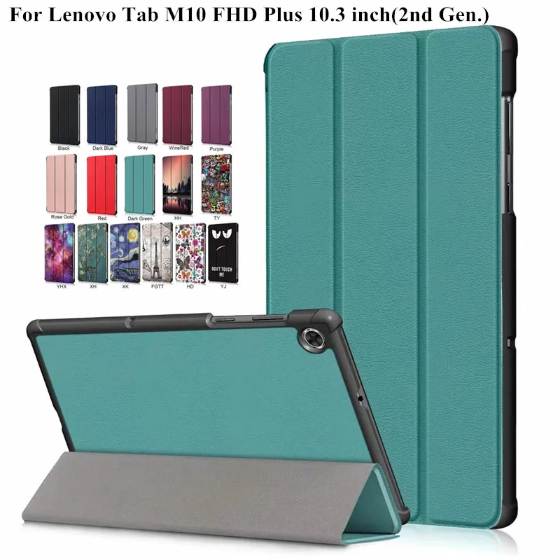 Складной чехол-подставка для Lenovo Tab M10 FHD Plus 10 3 TB-X606F TB-X606X 2020 умный чехол планшета
