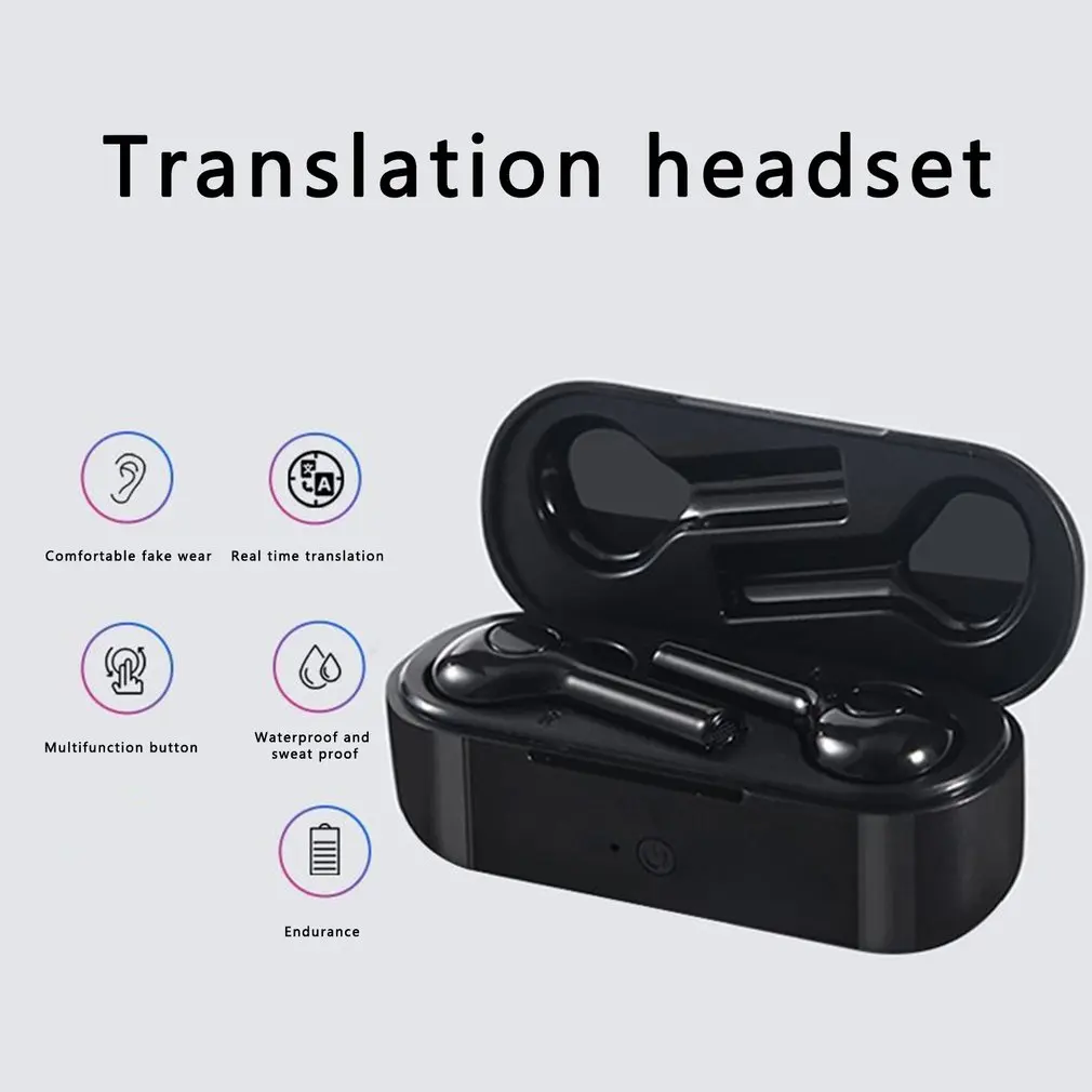TW08 Terjemahan Earphone TWS Bluetooth 