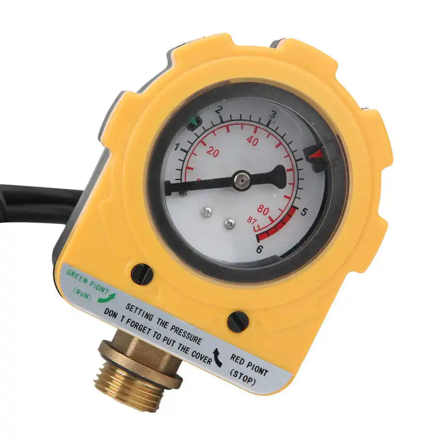 Automatic Water Pump Electronic Adjustable Switch Controller 30A E06‑1500 Water Pump Pressure Controller US Plug AC110V 