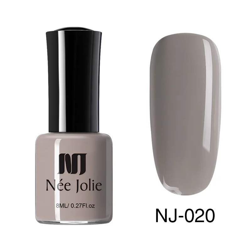 NJP-020 NEE JOLIE 8 мл Лак для ногтей чистая Серия матовый эффект лак для ногтей 7,5/3,5 мл зеркальный лак для ногтей 64 Цвета Доступные украшения - Цвет: NJP-020