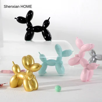 

Cute Cake decoration Balloon dog Resin Crafts Sculpture Gifts Fashion Cake baking Decorations Party Dessert Desktop Ornament