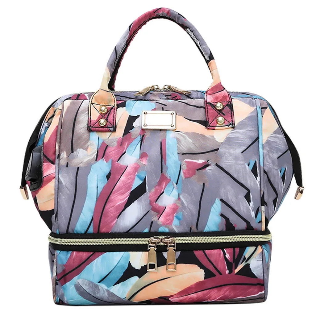 Модная сумка для подгузников для мам, брендовая Большая вместительная детская сумка, рюкзак для путешествий, дизайнерская сумка для ухода за ребенком