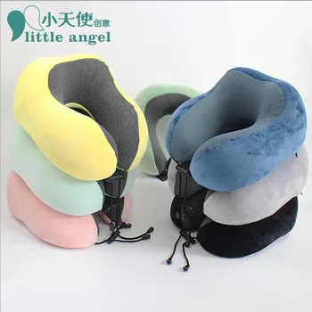 

Slow Springback Memory Cotton U Pillow Full Magnetic Antibiosis Material Outdoors Travel Can Accept Neck Guard Pillow