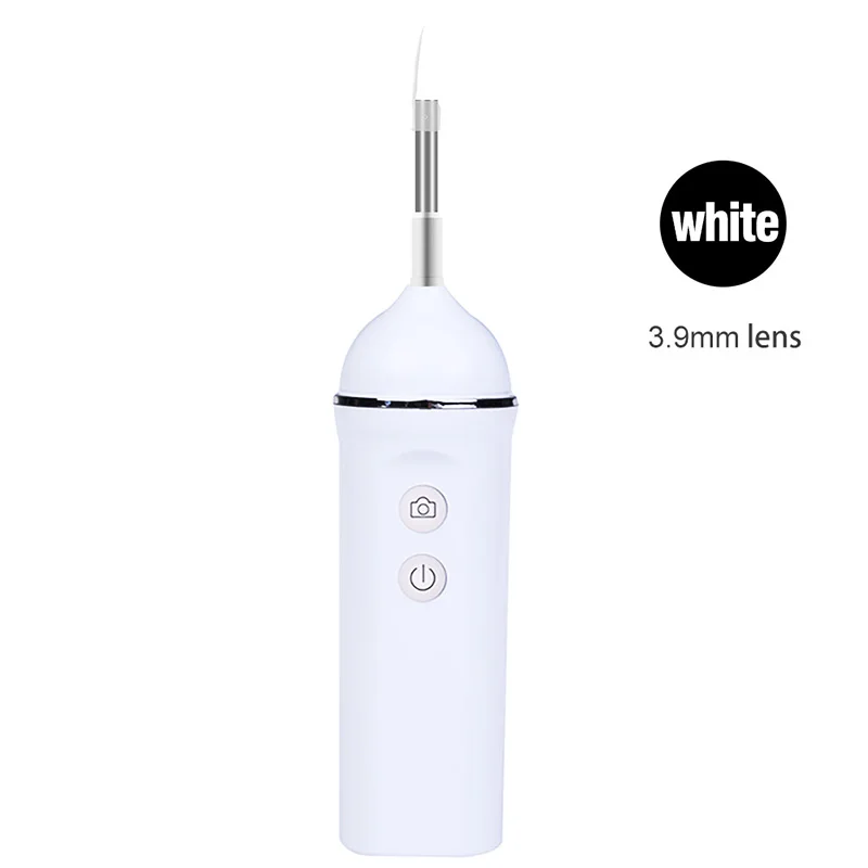 White 3.9mm WIFI Endoscope Camera 1.0MP 3.9MM Wireless Ear Scope Camera USB Ear Cleaning Tool with 6 Adjustable LEDs for iPhone Android PC - Цвет: White 3.9mm