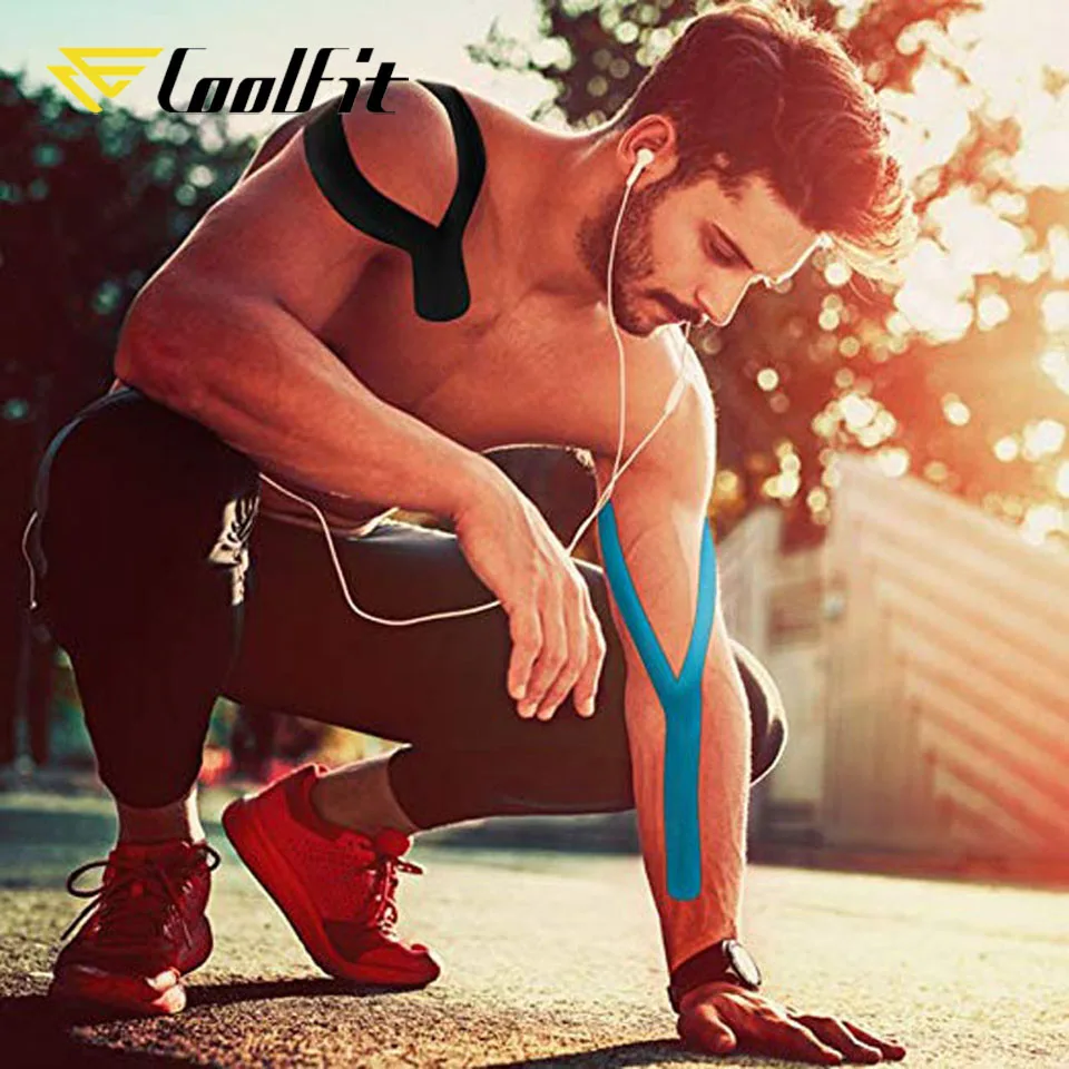 Kinesiology Tape CoolFit Muscle Bandage Sports Cotton Elastic Adhesive for Strain Injury