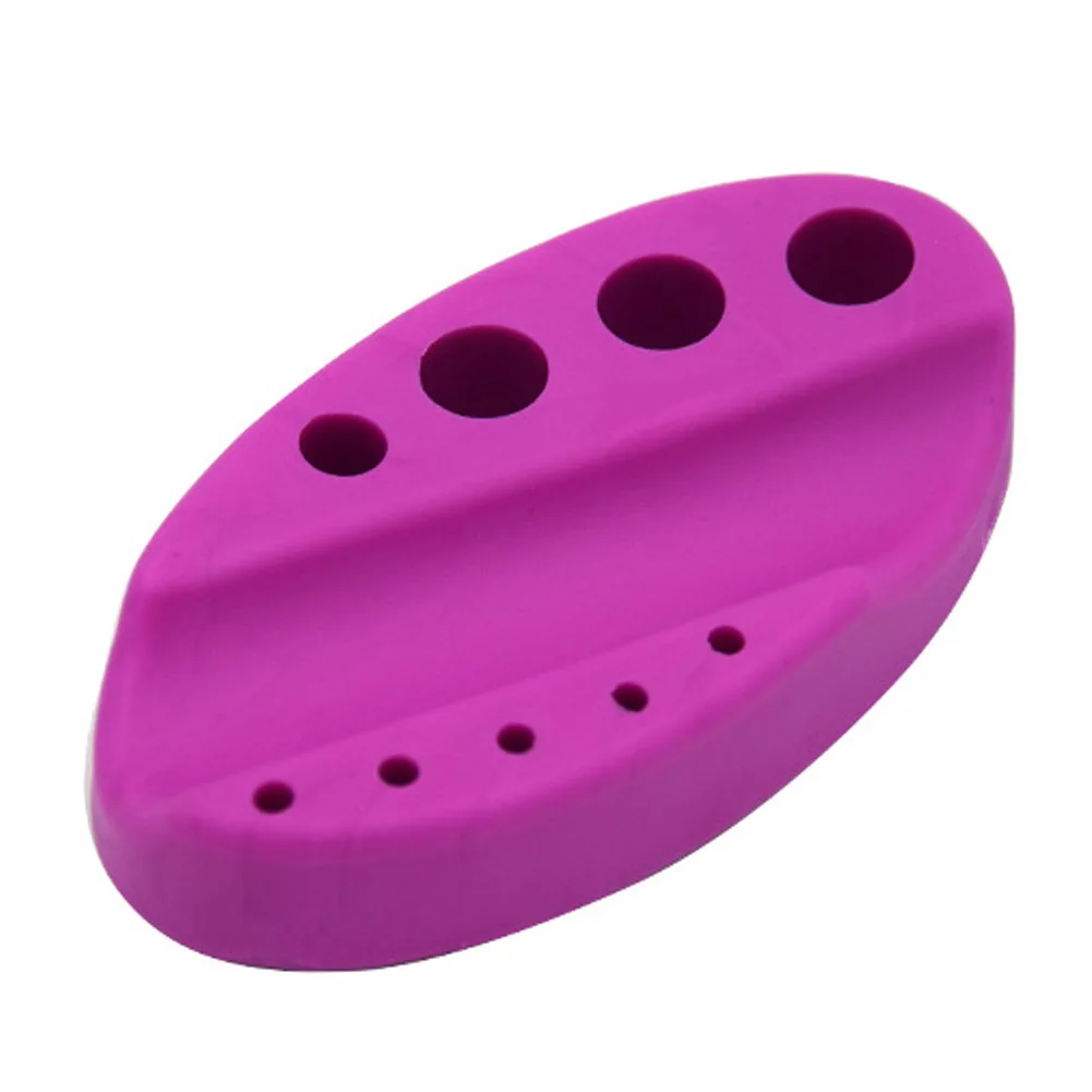 Semi-permanent Silicone Tattoo Cup Holder Cotton Swabs Hole Makeup Pigment Ink Tray
