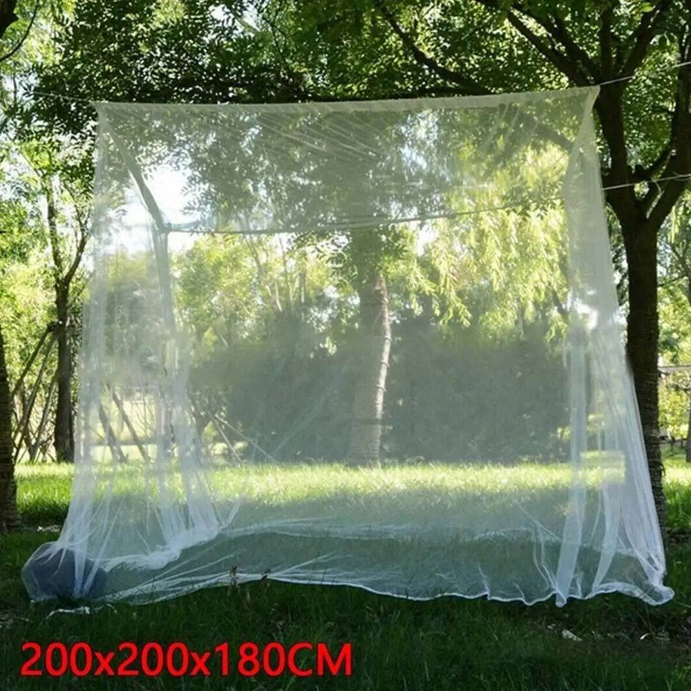 EORTA Mosquito Net Bed Canopy Breathable Lace Insect Netting Mesh Covering Supply with Hanging Dome for Indoor/Outdoor Home Blue Camp