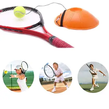 

Tennis Trainer Exercise Heavy Duty Tennis Ball Sport Self-study Rebound Ball Tennis Training with Baseboard Sparring Device