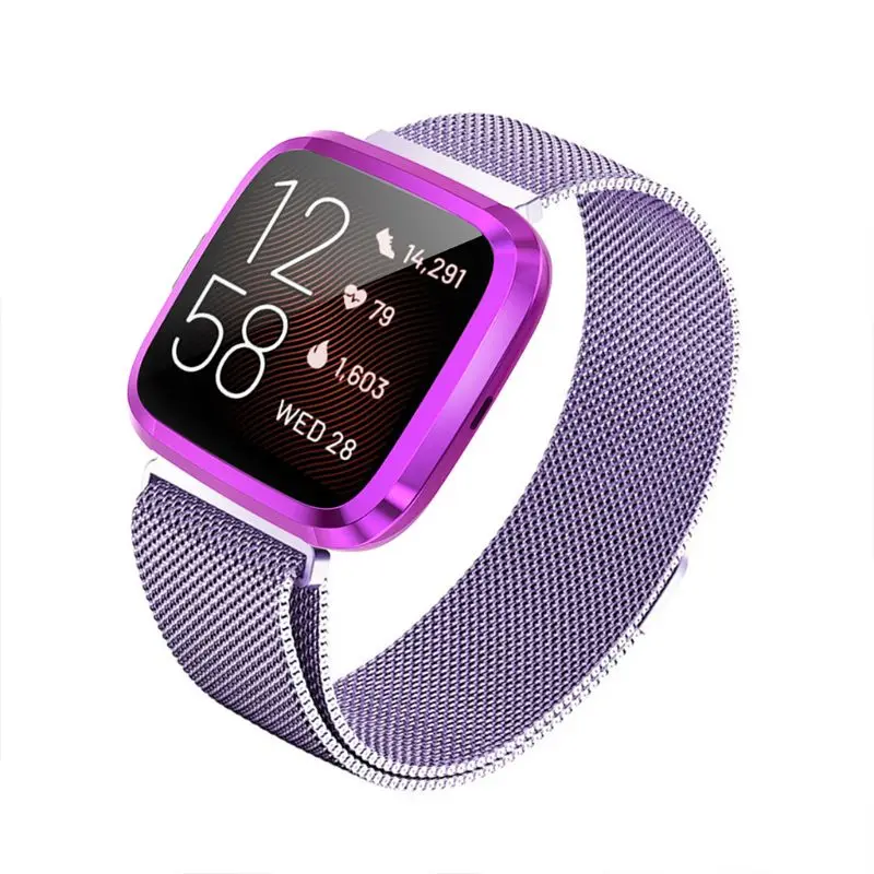 Полное покрытие ТПУ Чехол протектор экрана Защитная крышка для Fitbit Versa 2 Watch