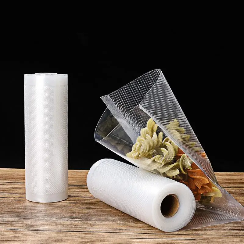 Vacuum Food Saver Bag Roll Food Storage Bag Dot Texture Bag Wrap Plastic Bags aq 