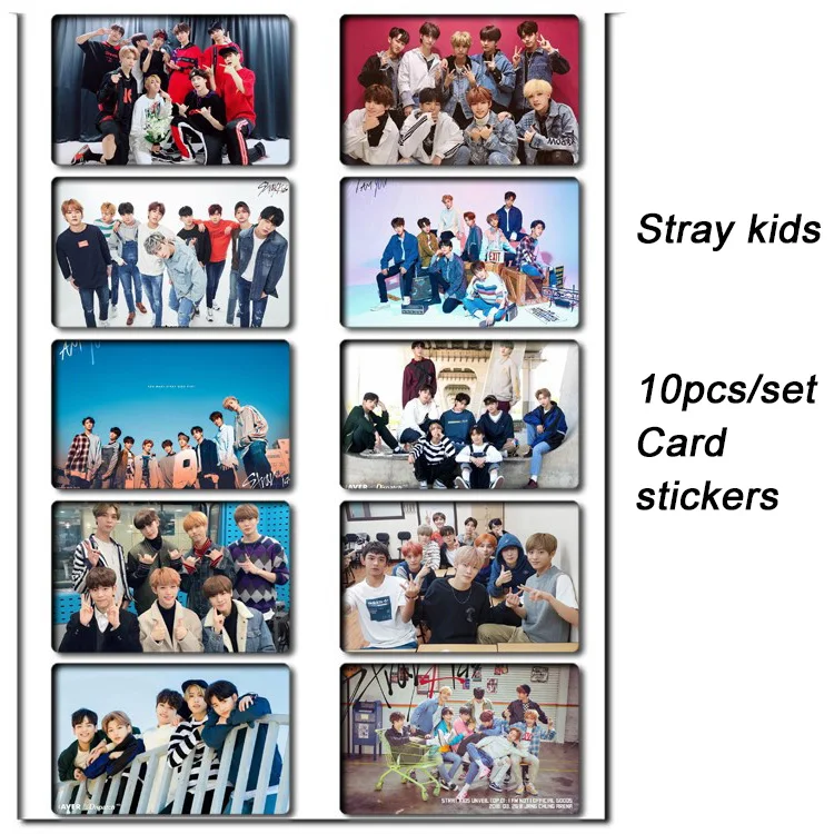 10 шт./компл. Stray kids KPOP наклейки для фотостудии модный альбом липкий adshesive kpop Stray kids lomo card стикер для фотостудии