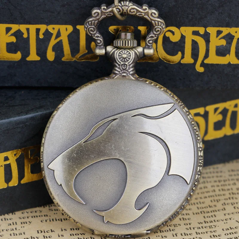 

Wolf Quartz Pocket Watch Pendant Necklace Colorful Dial Watch Mens Womens Xmas Gifts