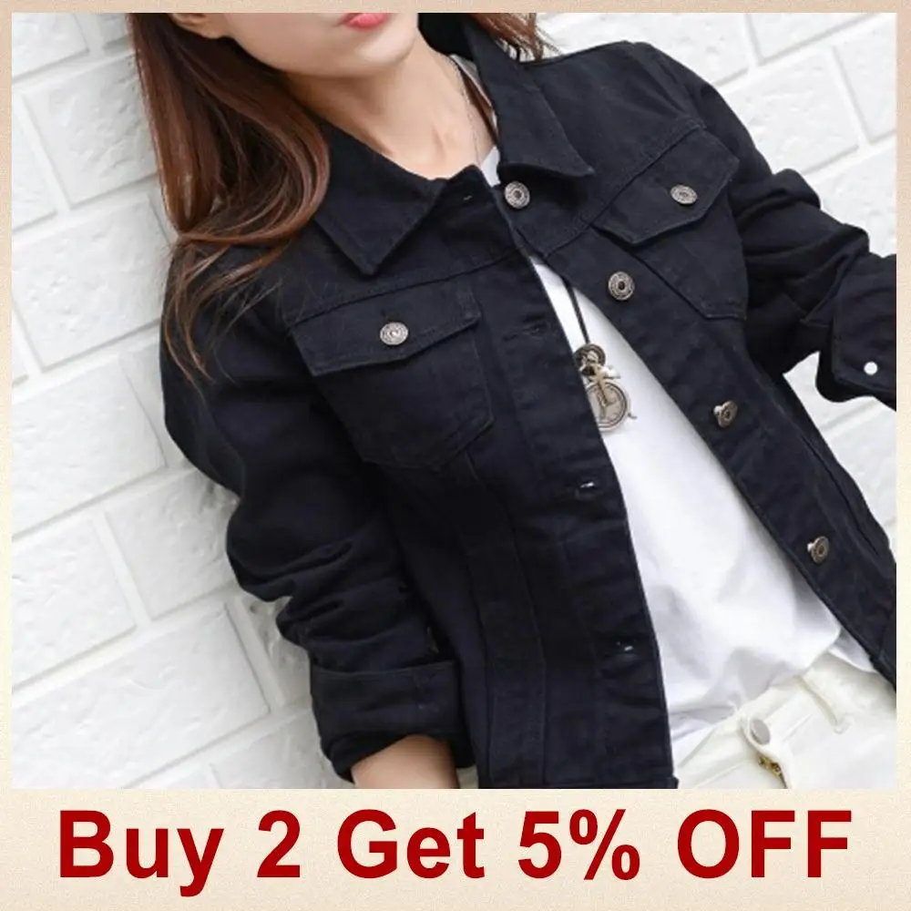 Beste Gentillove Vrouwen 2019 Nieuwe Mode Denim Jassen Herfst Casual Lange Mouw Basic Korte Jean Jas Vintage Koreaanse Harajuku Jassen