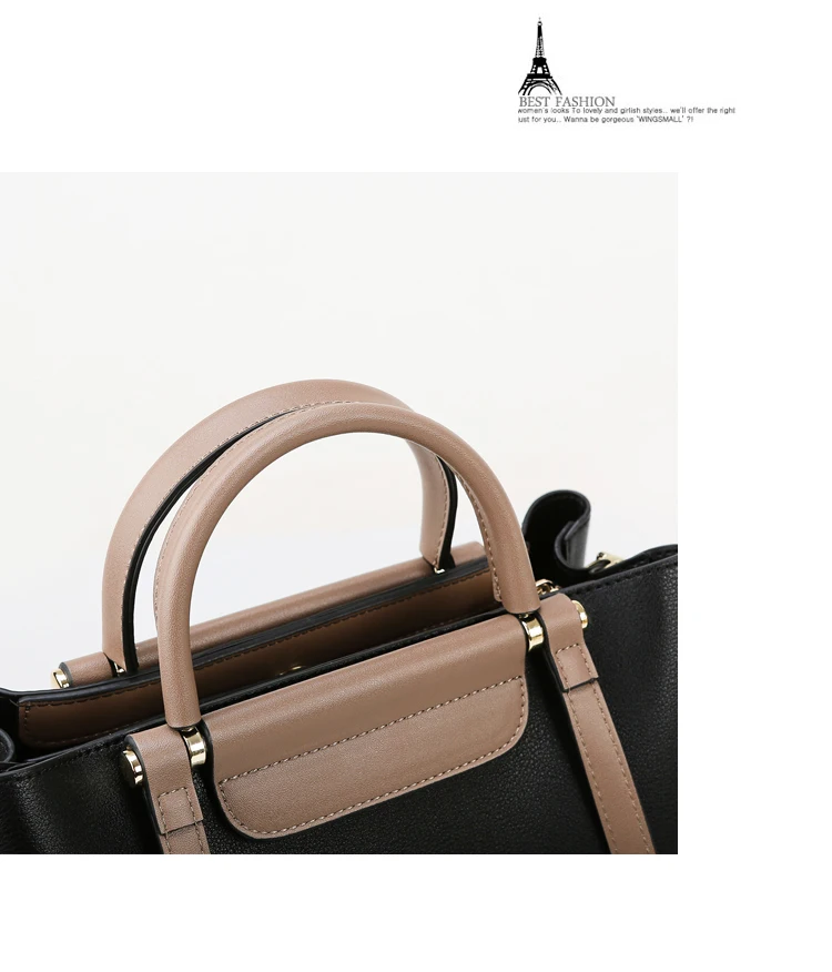 Новая Большая Сумка модная женская кожаная сумочка короткая сумка большая, вместительная, черная роскошная сумка-шоппер дизайнерская сумка