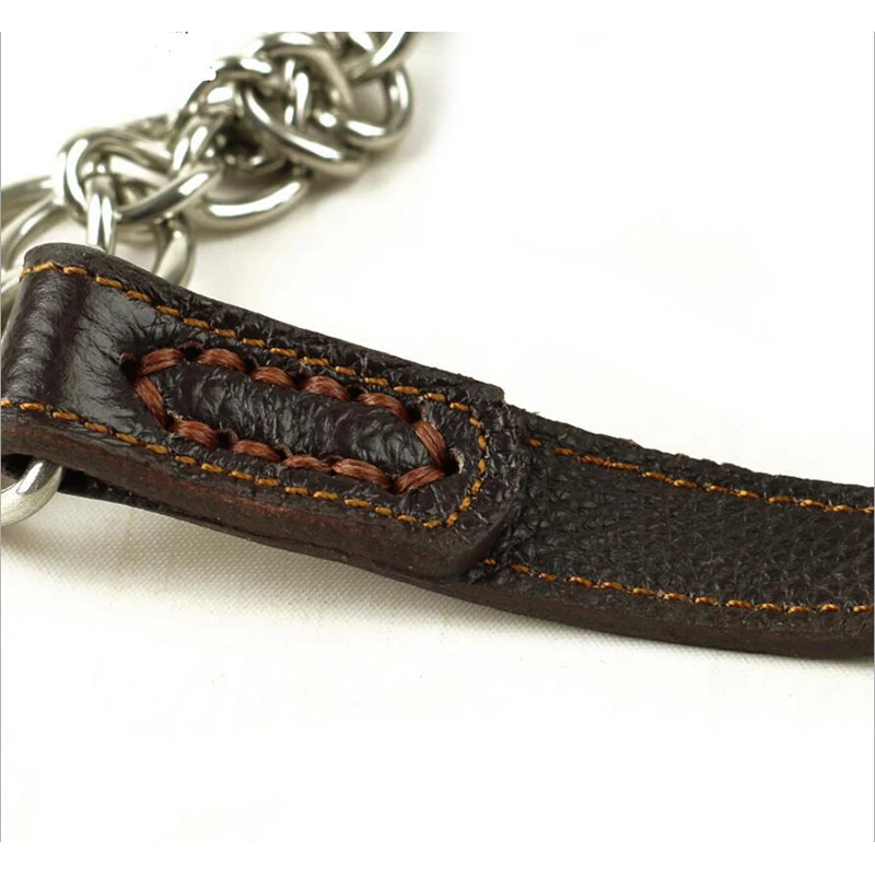 Pet Dog Genuine Leather Collar Cow Leather Dog Martinggale Collars For Medium Large Breeds Pitbull Mastiff Boxer Bully 2.0/2.5cm dog collar pet collar