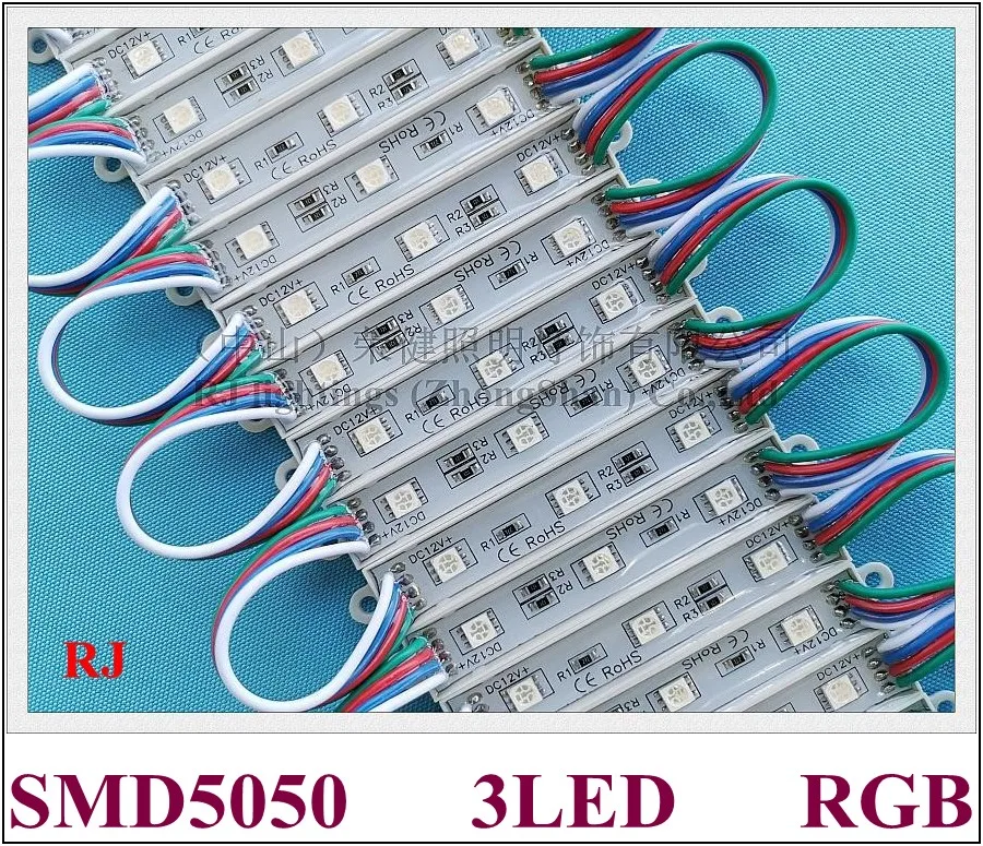 Водонепроницаемый светодиодный модуль 5050 SMD RGB освещения подсветильник ка канал