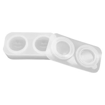 

1 Pair of DIY Crystal Epoxy Ball Pendant Mold Silicone High Mirror Handmade Decorative Pendant Ornaments