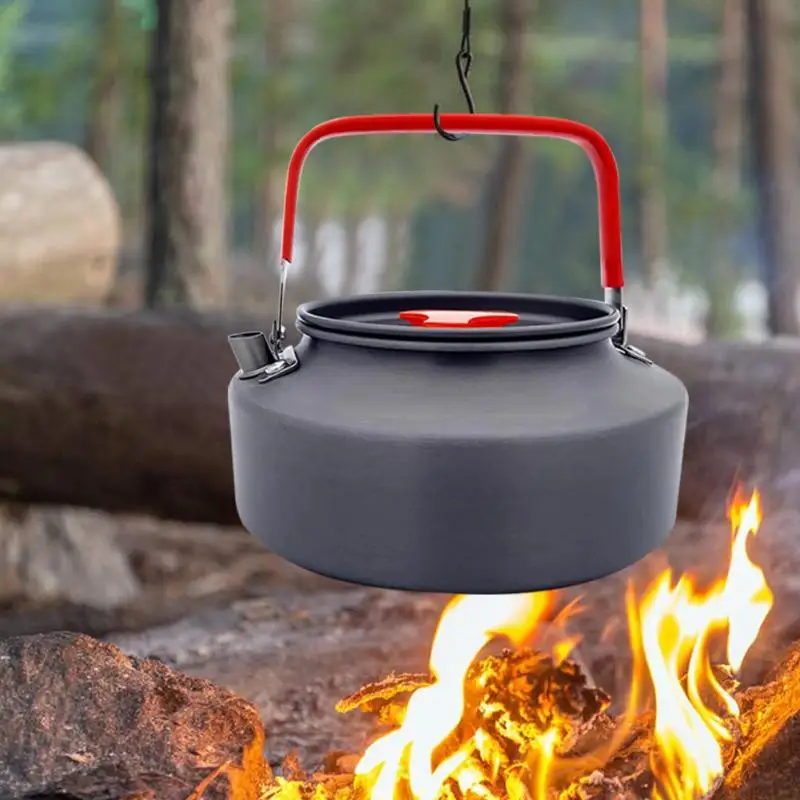 

Portable Outdoor Teapot Water Bottle Cookware Picnic Kettle Pot Corrosion Resistance Hard Oxidation Treatment for Camp Cooking