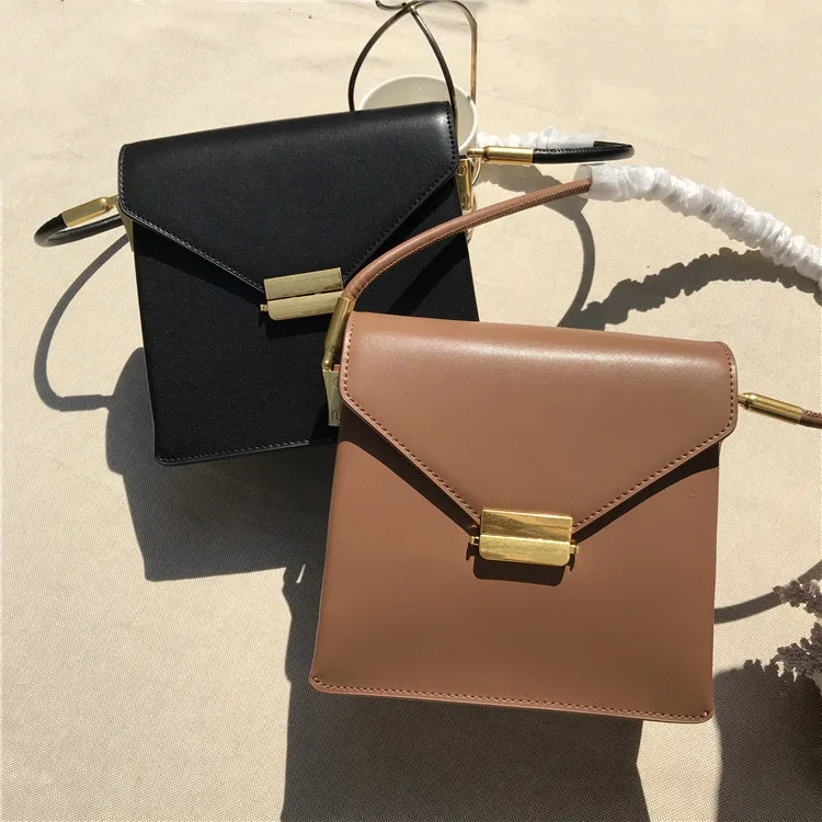 

High Female 2020 Foreign Style Gas Texture Single Shoulder Simple Small Fang Bag Joker Atmosphere