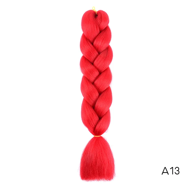 Hair Braid Synthetic Jumbo False Braid Pre Stretched Afro Wholesale Ombre Braiding Hair Extensions  Color Dreadlocks #144