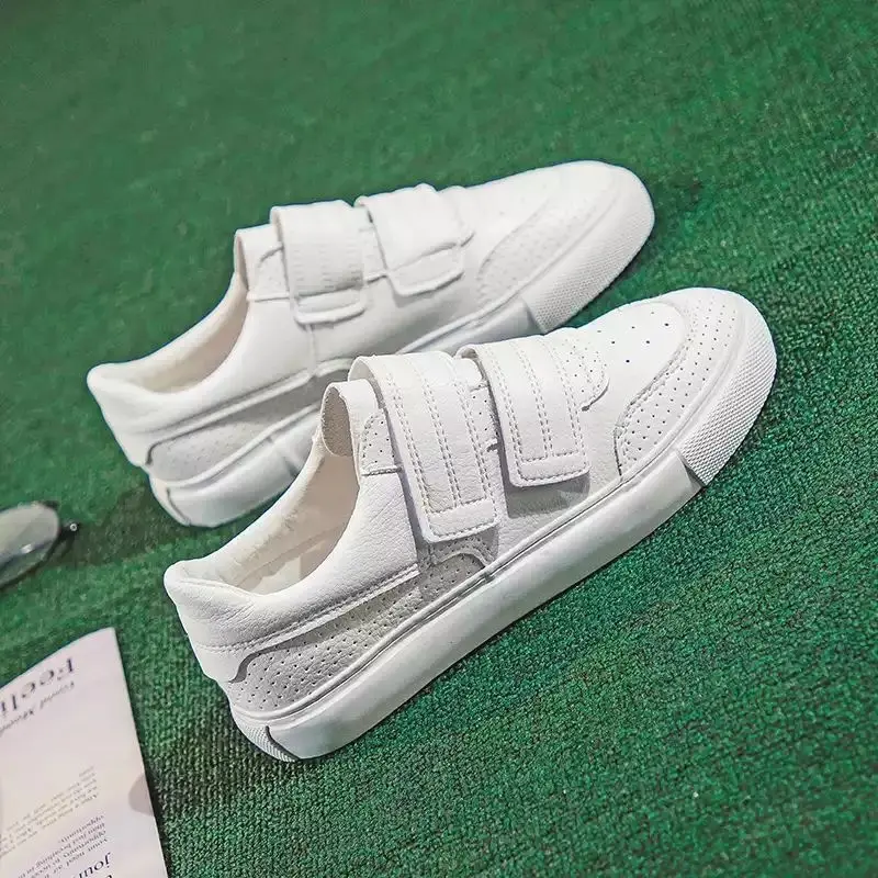 

2019 Wear Autumn New Style Breathable Velcro Small White Shoes Student Versatile White Shoes Korean-style Leisure Board Shoe