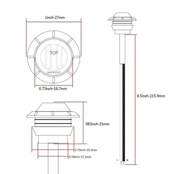 

12V LED Lights Interior Parts Accessories Exterior 80LM Replacement Clear
