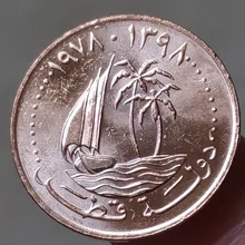 22 мм Катара, настоящая коморативная монета оригинальная коллекция