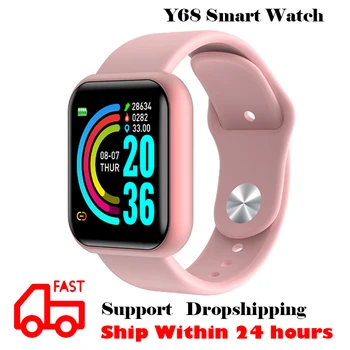 

2020 Y68 Smart Watch Men Women Fitness Tracker Smart Bracelet Heart Rate Blood Pressure Monitor D20 Smartwatch For Android IOS