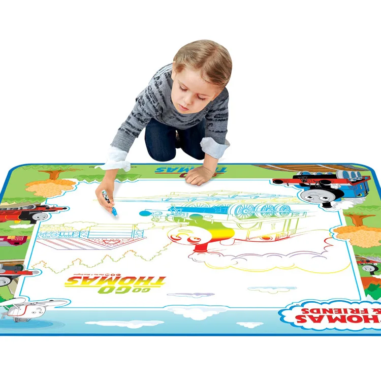 

Hui Cheng Children Color Graffiti Thomas Drawing Board Canvas Multi-functional Educational Magical Drawing Board Toy Gift
