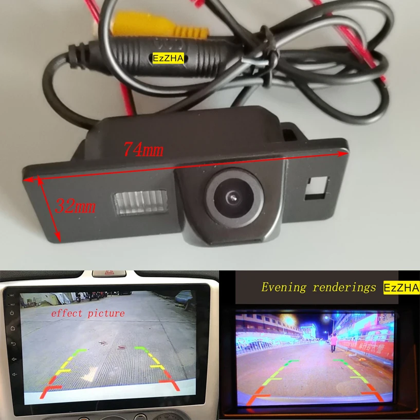 

EzZHA Car Rearview Reverse Parking Camera Waterproof Night Vision For Audi A1 A3 A4 A5 A6 RS4 TT Q5 Q7 Volkswagen Passat R36