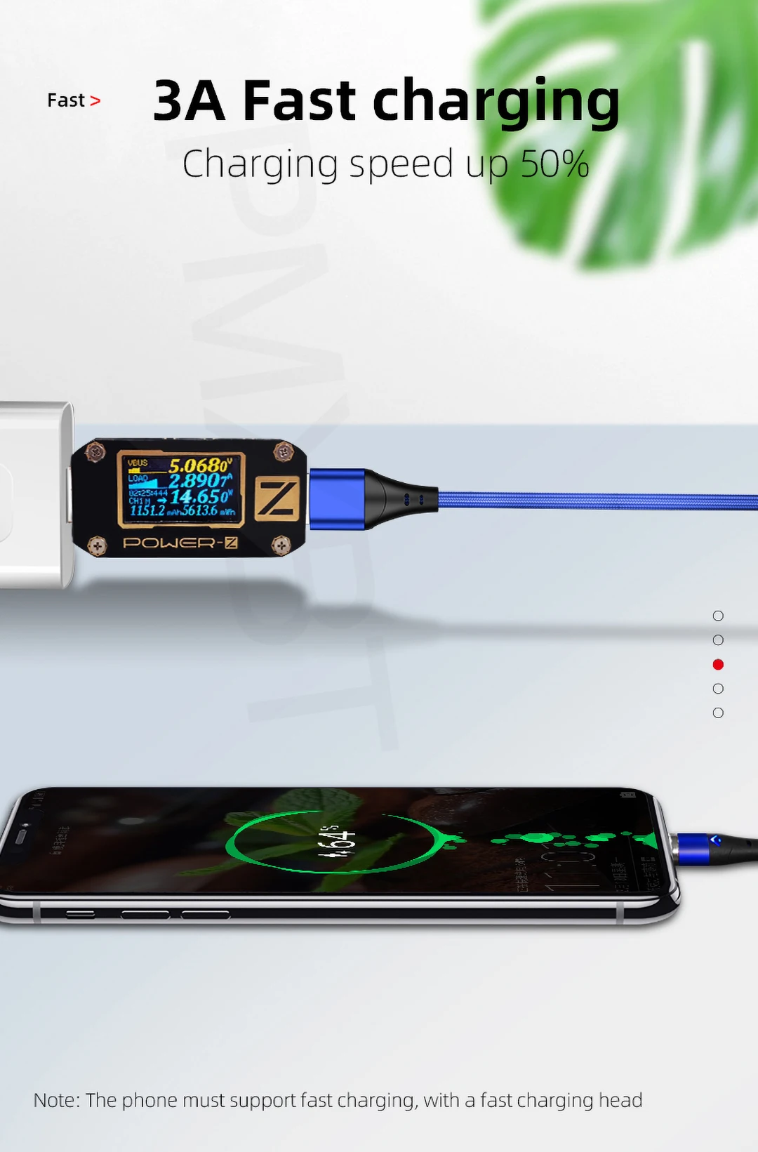 1 м/2 м светодиодный магнитный кабель Micro usb type-C кабель для iPhone 8 samsung Xiaomi Магнитный кабель для зарядки телефона провод USB-C шнур для зарядного устройства
