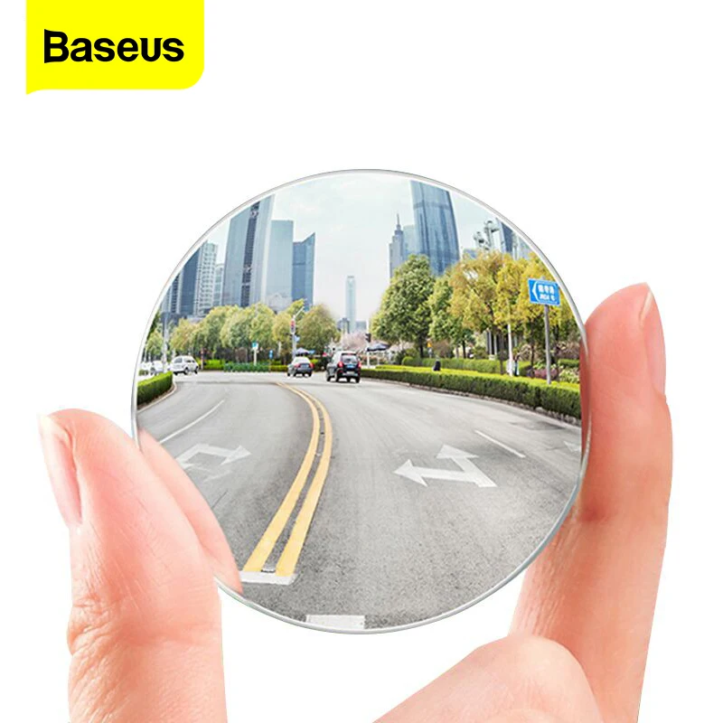 Car Blind Spot Mirror 2Pcs Auto Wide Angle Side HD Round Anti Fog Rear View for Parking Convex