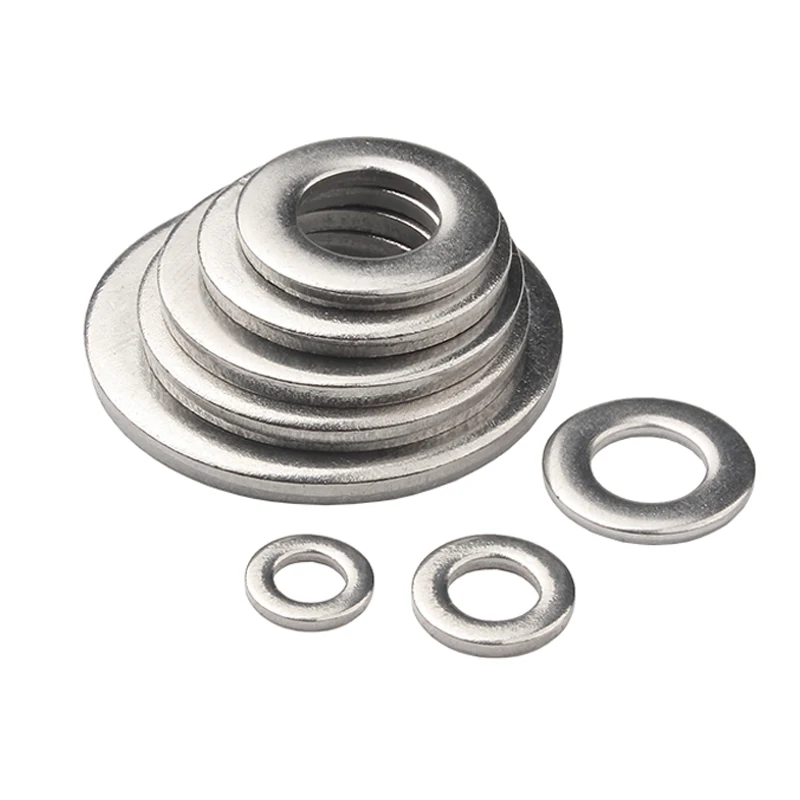 10-Piece Colorful Aluminum Flat Washer Set - M2, M2.5, M3, M4, M5, M6, M8 Sizes | Precision Adjusting Gasket For Button Head Screws