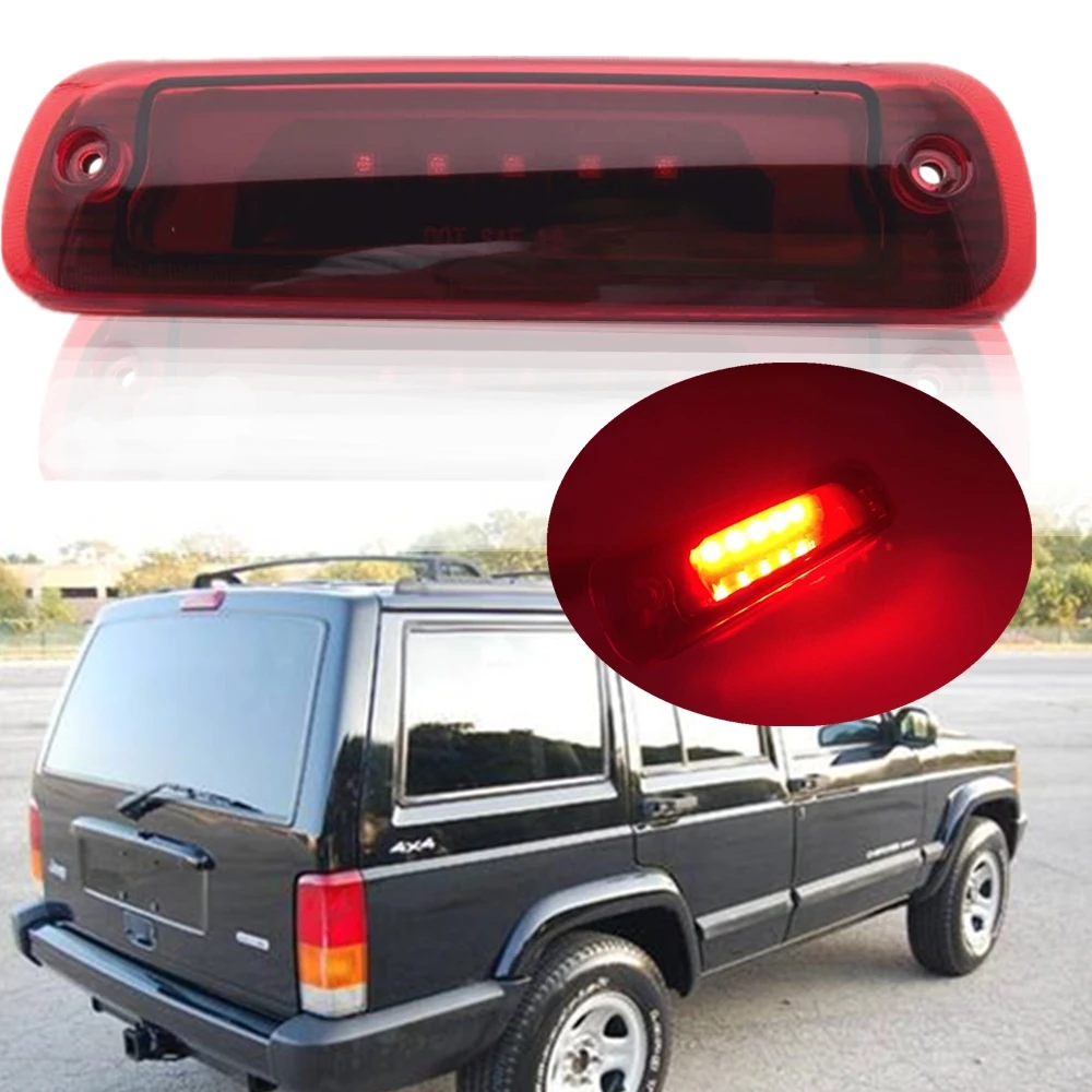 

Car Led Third Brake light Assembly For Jeep Cherokee XJ Rear Brake Stop Tail lamp 1997-2001