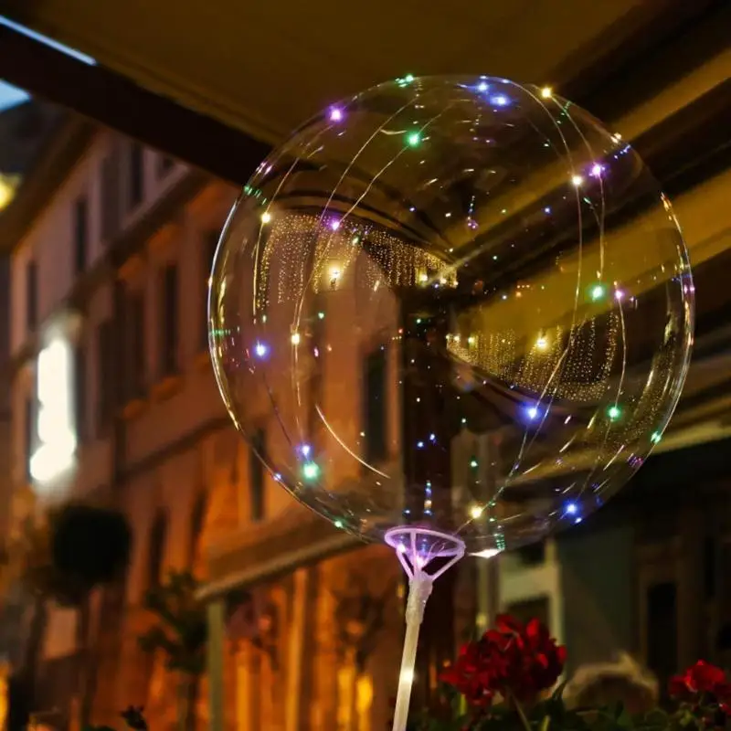 5 шт. цветной светодиодный светильник воздушный шар Globos светодиодный шар декоративные аксессуары для вечеринок прозрачный волнистый светящийся цветной шар воздушный фонарь