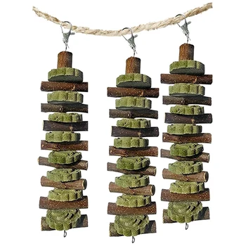 

3 Packs Of Rabbit Teething Toys, My Neighbor, Apple Tree Branch, Guinea Pig Hamster (Apple Stick + Alfalfa Cake)