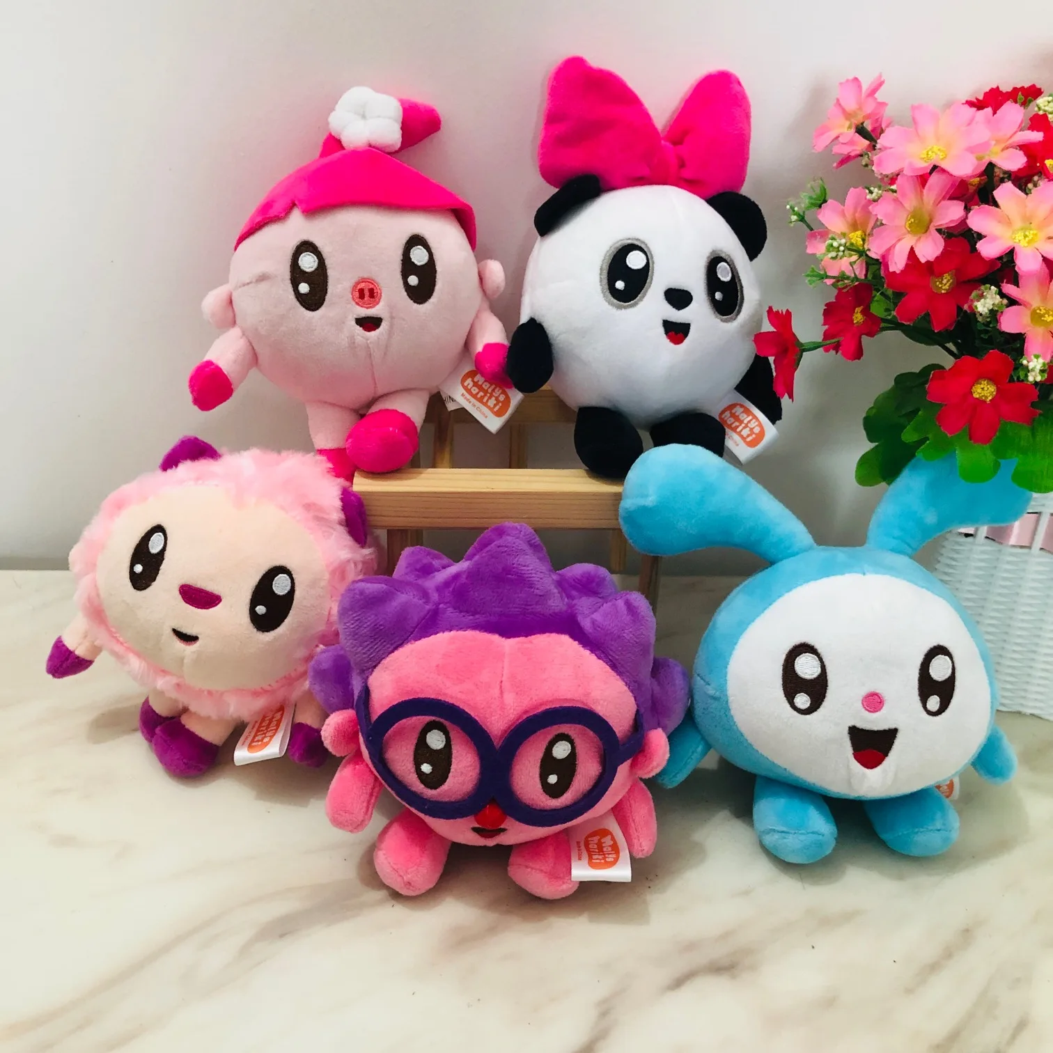 

15cm babyriki baby riki Smesharik cartoon rabbit panda pig plush toys For Children Kids Birthday Christmas Gift