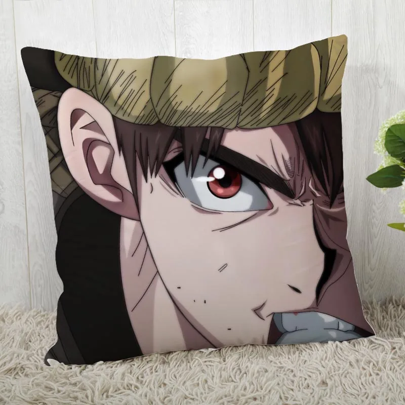 45*45 наволочка с Dr. Stone принтом для свадьбы наволочка аниме pillowcases40X40cm45X45cm - Цвет: Pillowcase 1