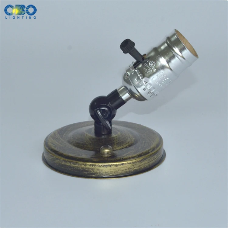 Description Picture 6 of itemVintage Lamp Base Edison E27 With Switch Bronze Wall Lamp Ceilling Lightlight DIY 110mm With The Switch
