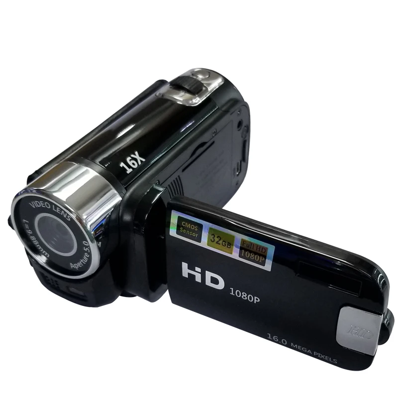 Video Camcorder 16MP 16X Full HD Digital Zoom Video Camera TFT LCD Screen Shooting DVR Camcorder 2.7 inch Screen View Playback